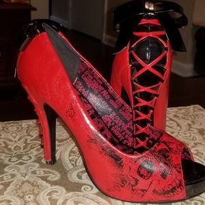 Iron Fist Peep-Toe Heels